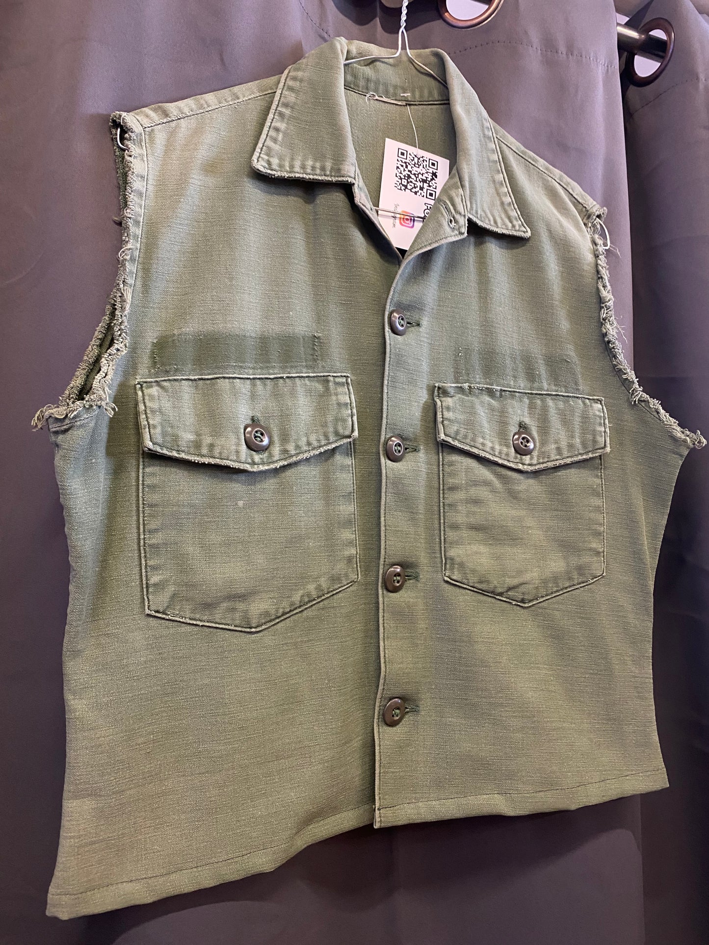 Custom unisex military vintage vest (S/L)