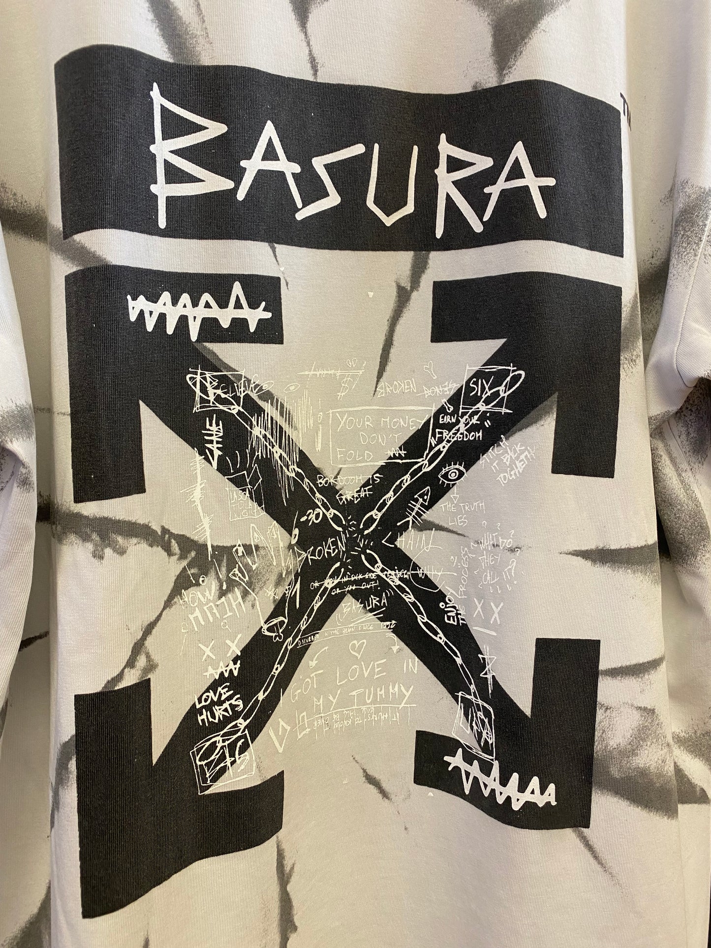 Off-White Custom T-shirt by Basura (L)