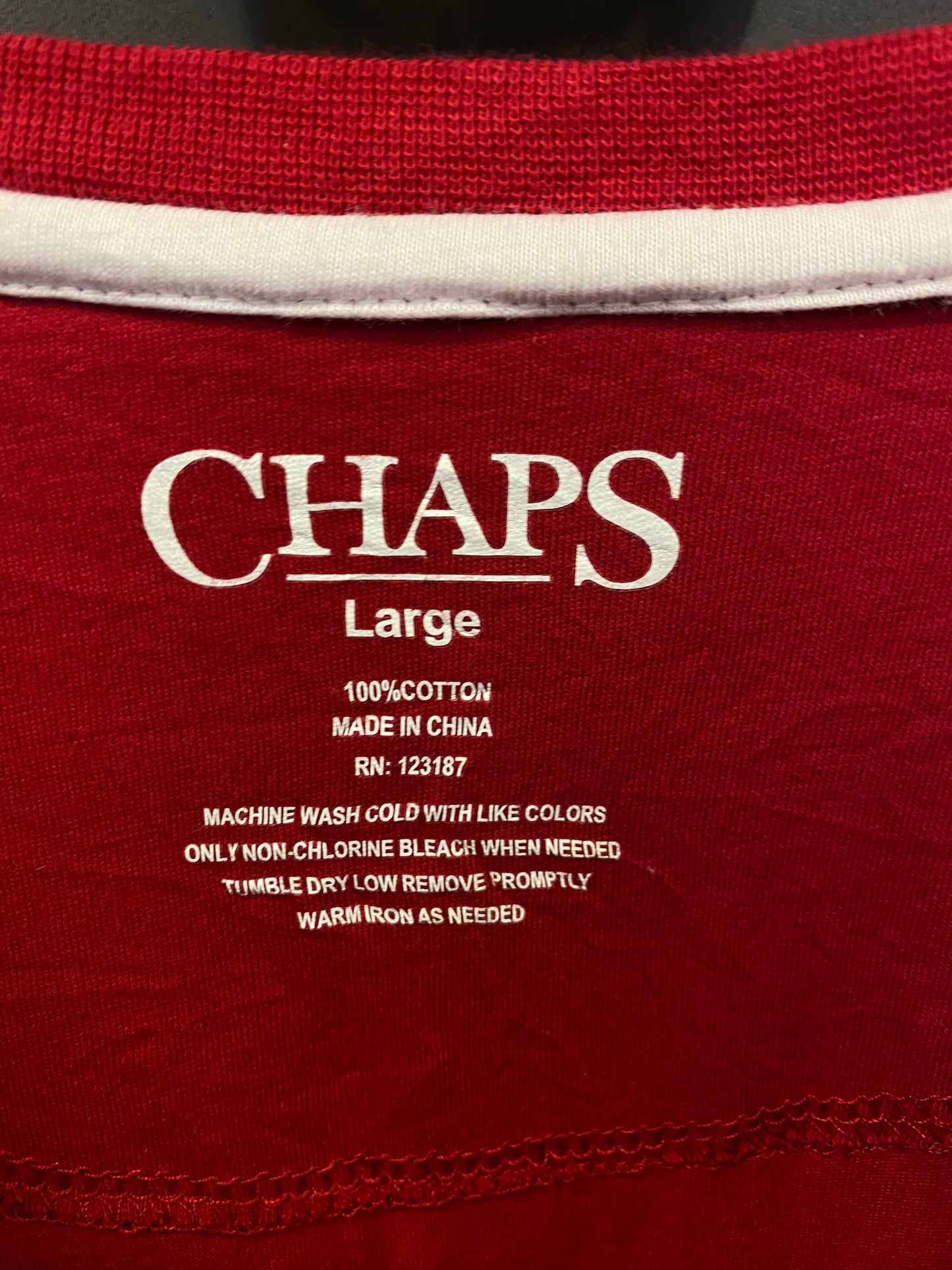 T-shirt a maniche lunghe Chaps (L)