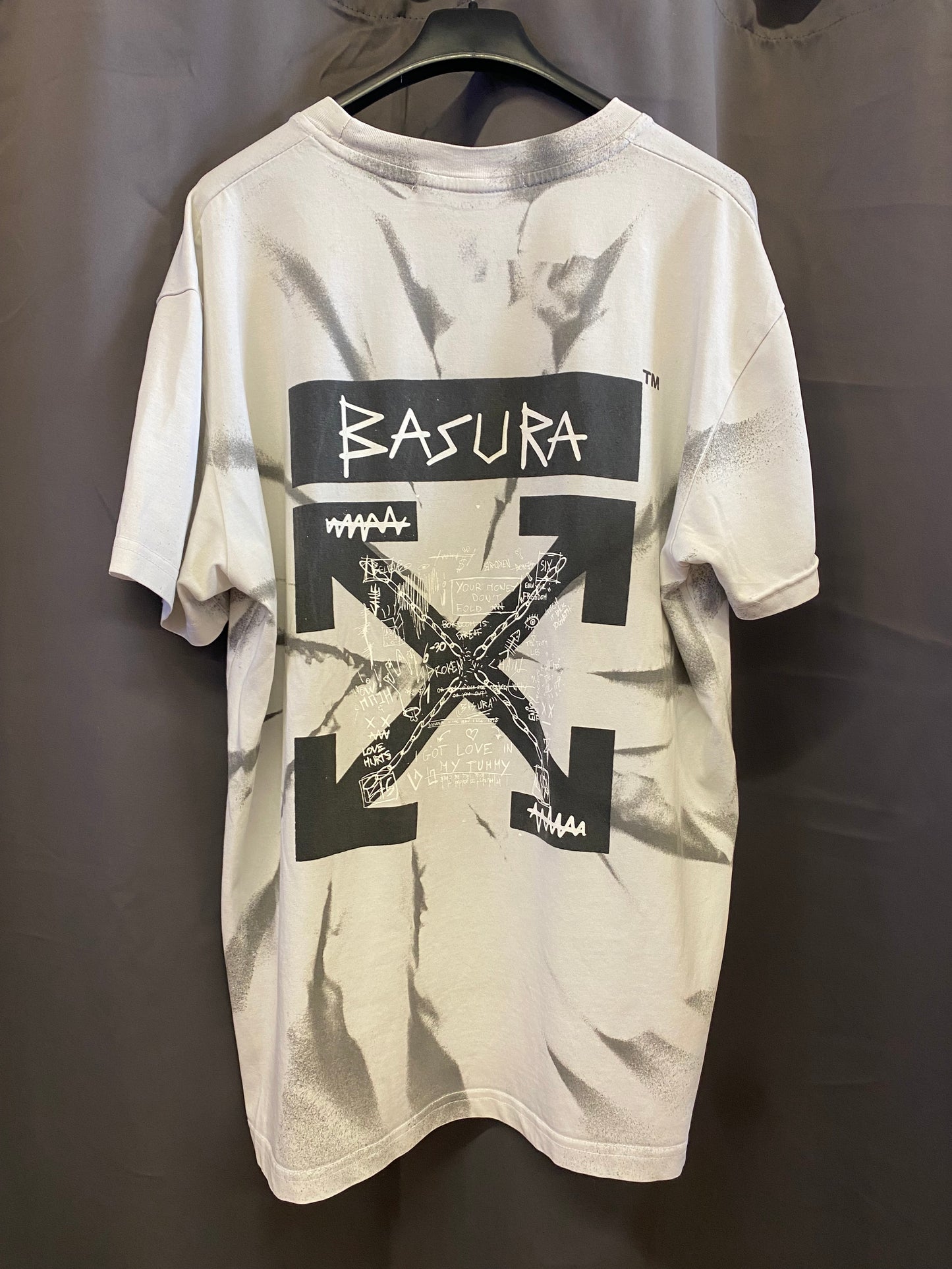 Off-White Custom T-shirt by Basura (L)