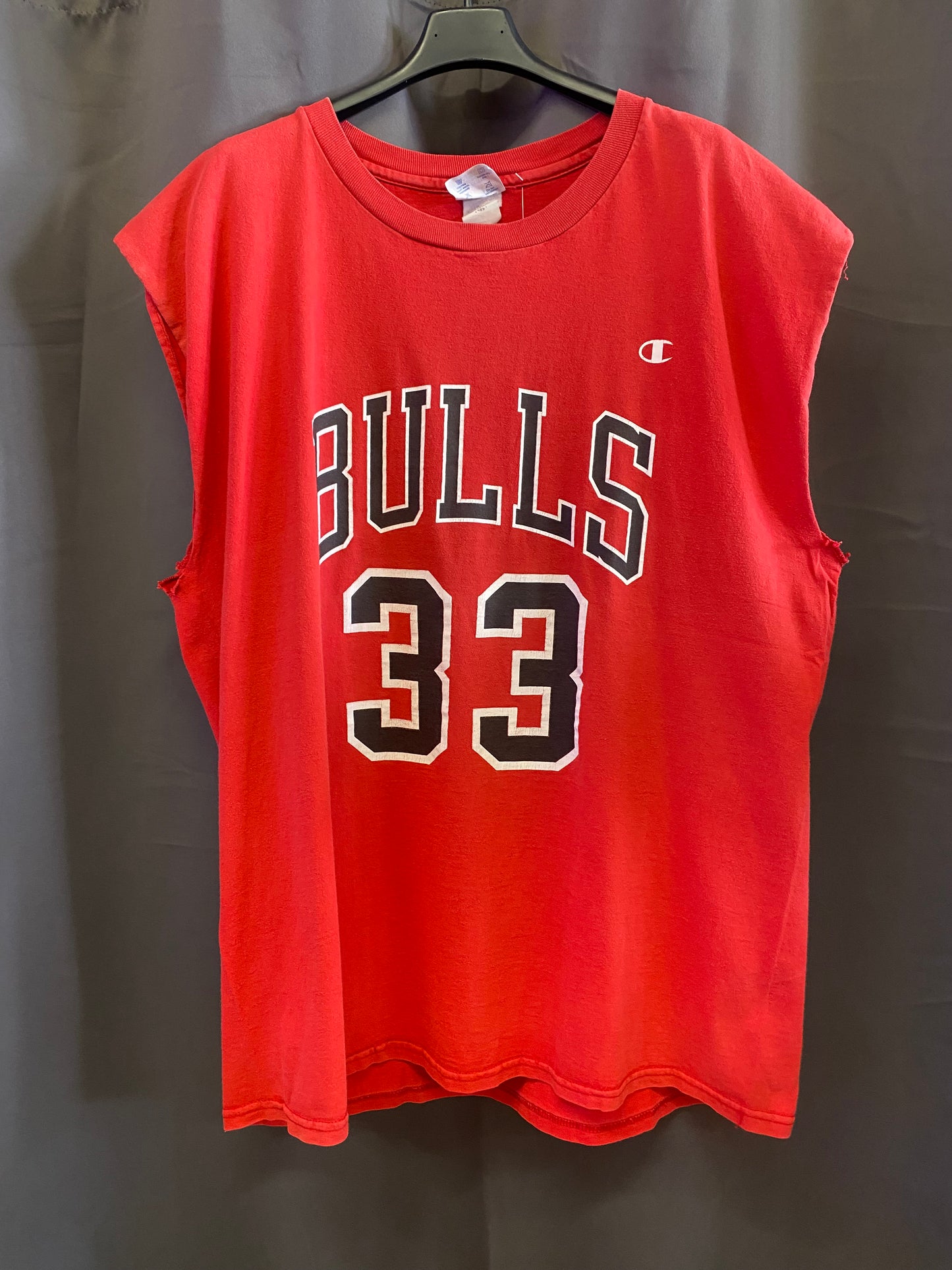 Vintage Champion Chicago Bulls Pippen #33 Sleeveless T-Shirt (XL)