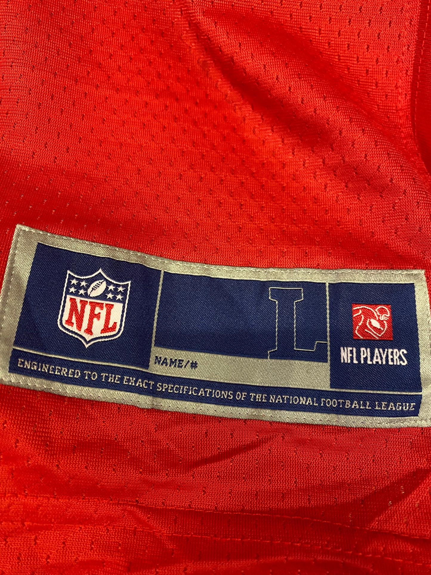 Jersey NFL official Kansas City Chiefs (L)