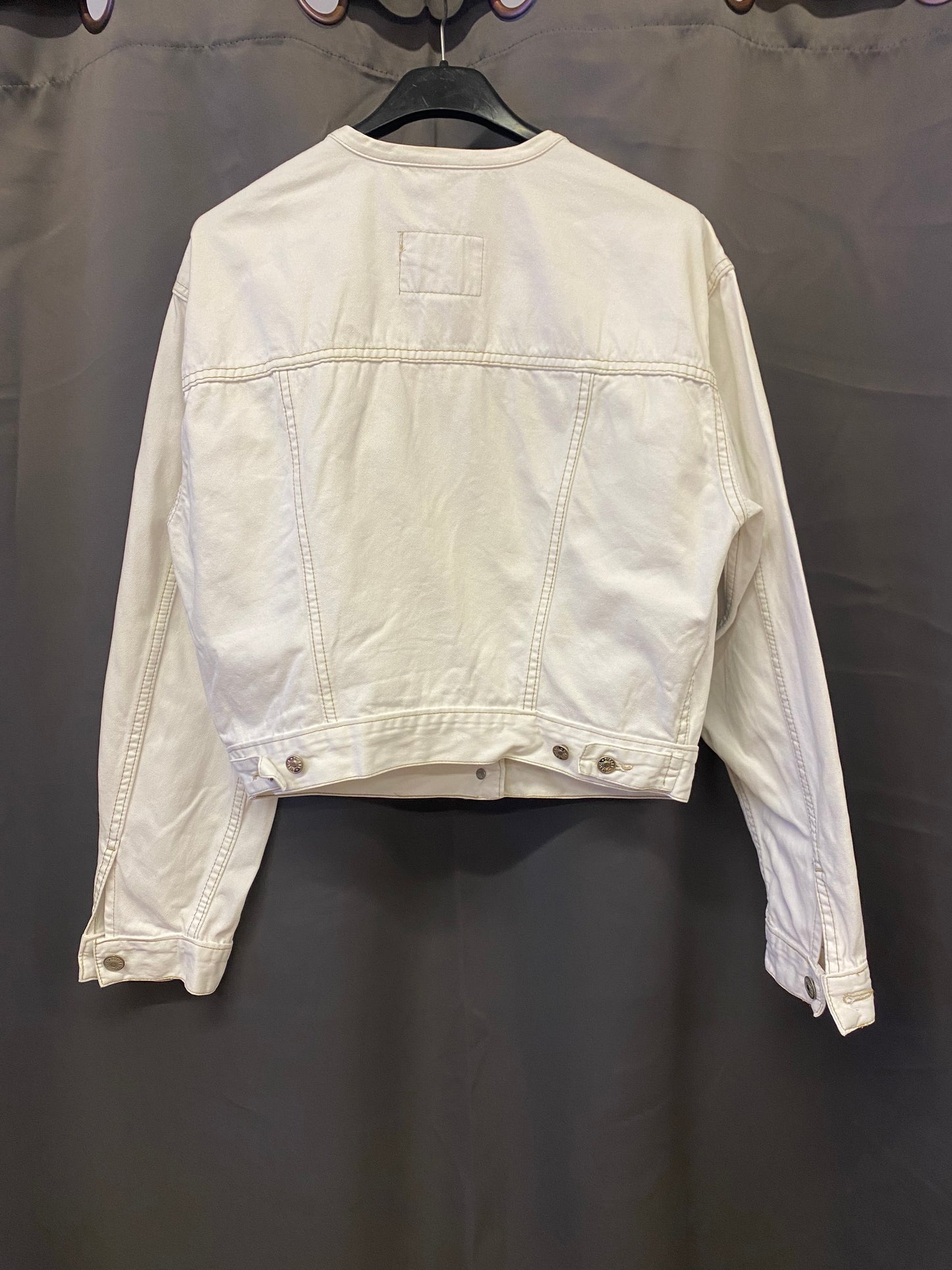 Giacca in denim vintage Diesel bianca (M)