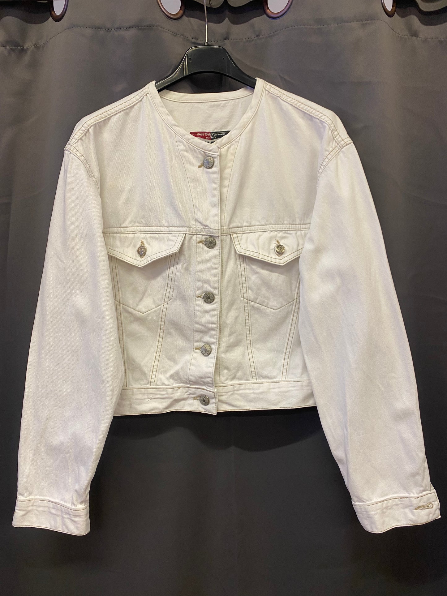Giacca in denim vintage Diesel bianca (M)