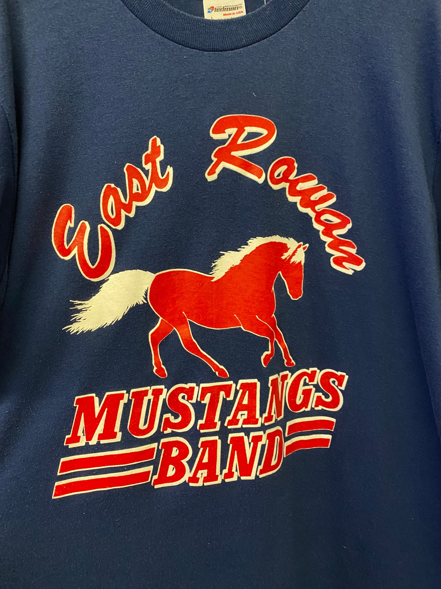 T-shirt vintage Tedman Football East Rowan High School (L)