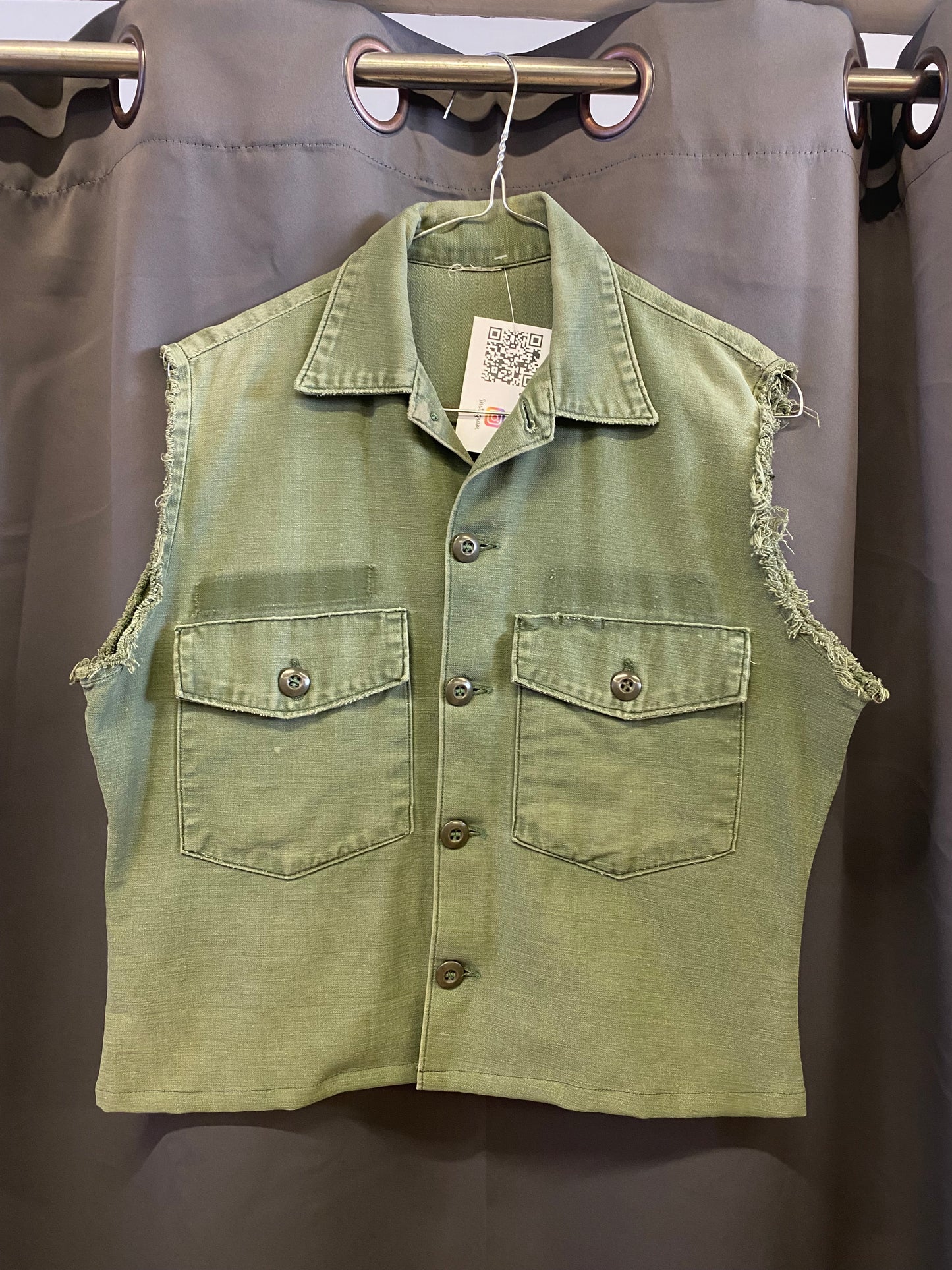 Custom unisex military vintage vest (S/L)