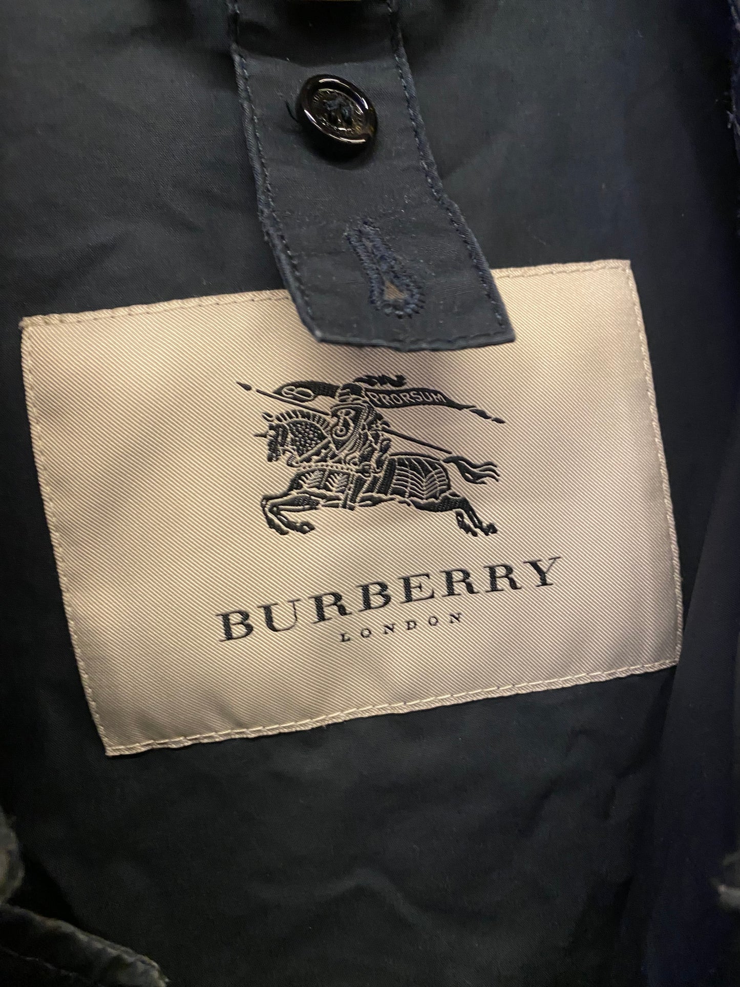 Trench Burberry nero (XXL)