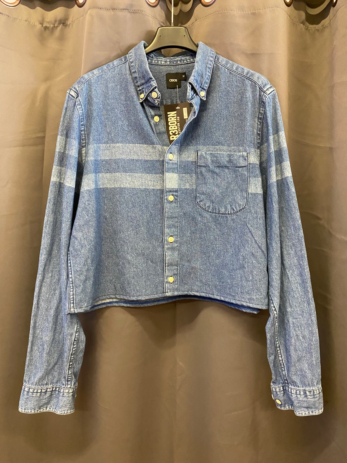 Camicia in denim Crop Asos by R3BORN (M)