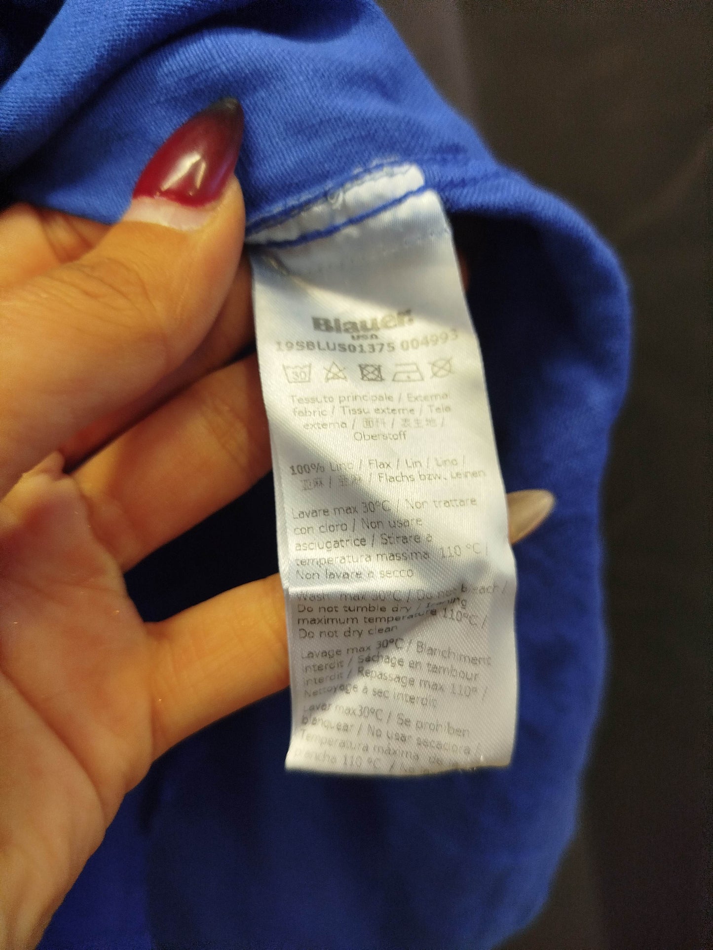 Camicia in lino Blauer (s)