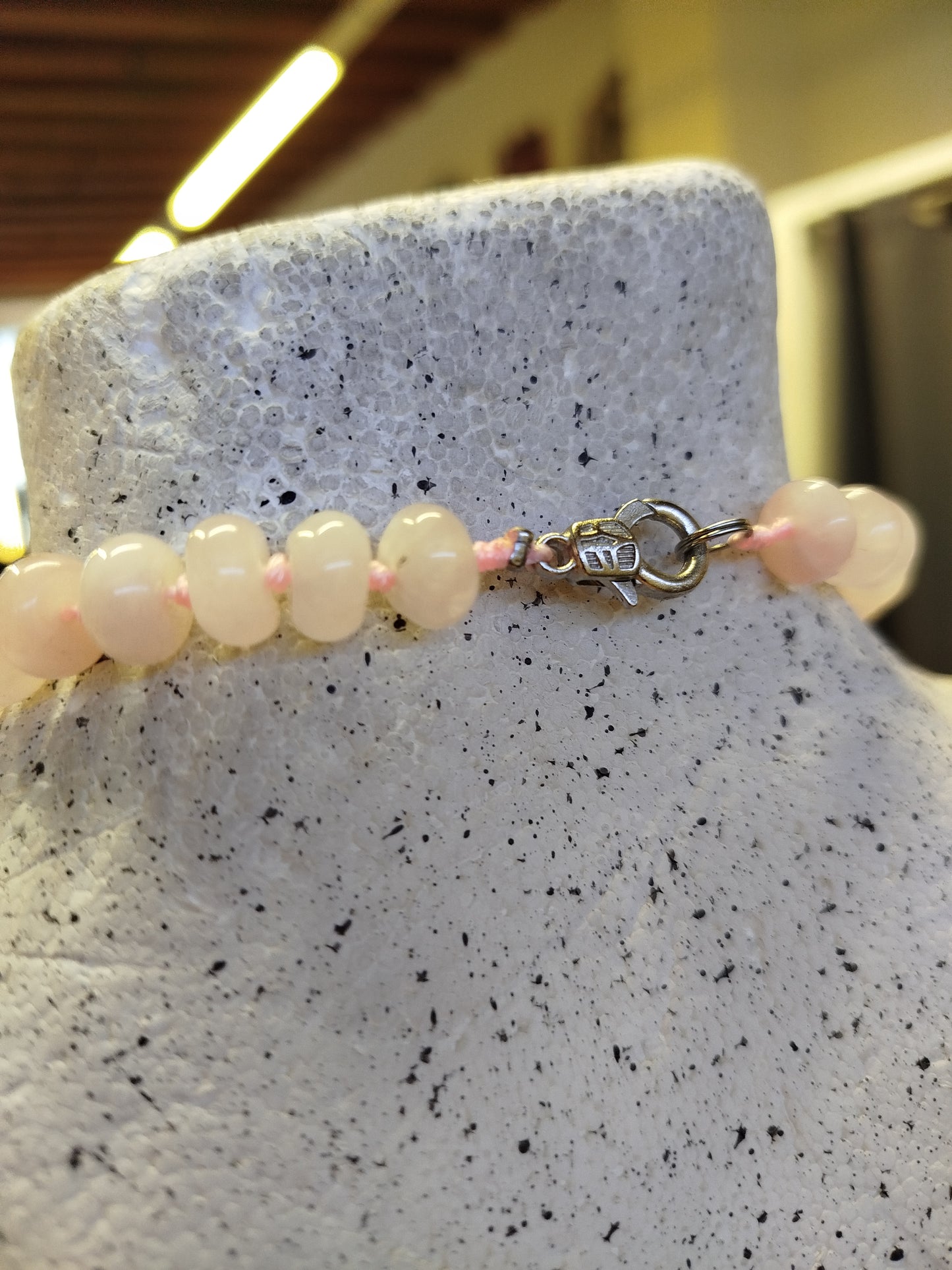 Collana in quarzo rosa
