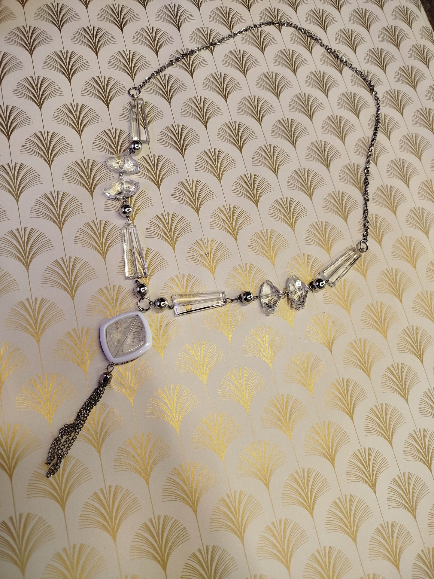 Collana lunga argento
