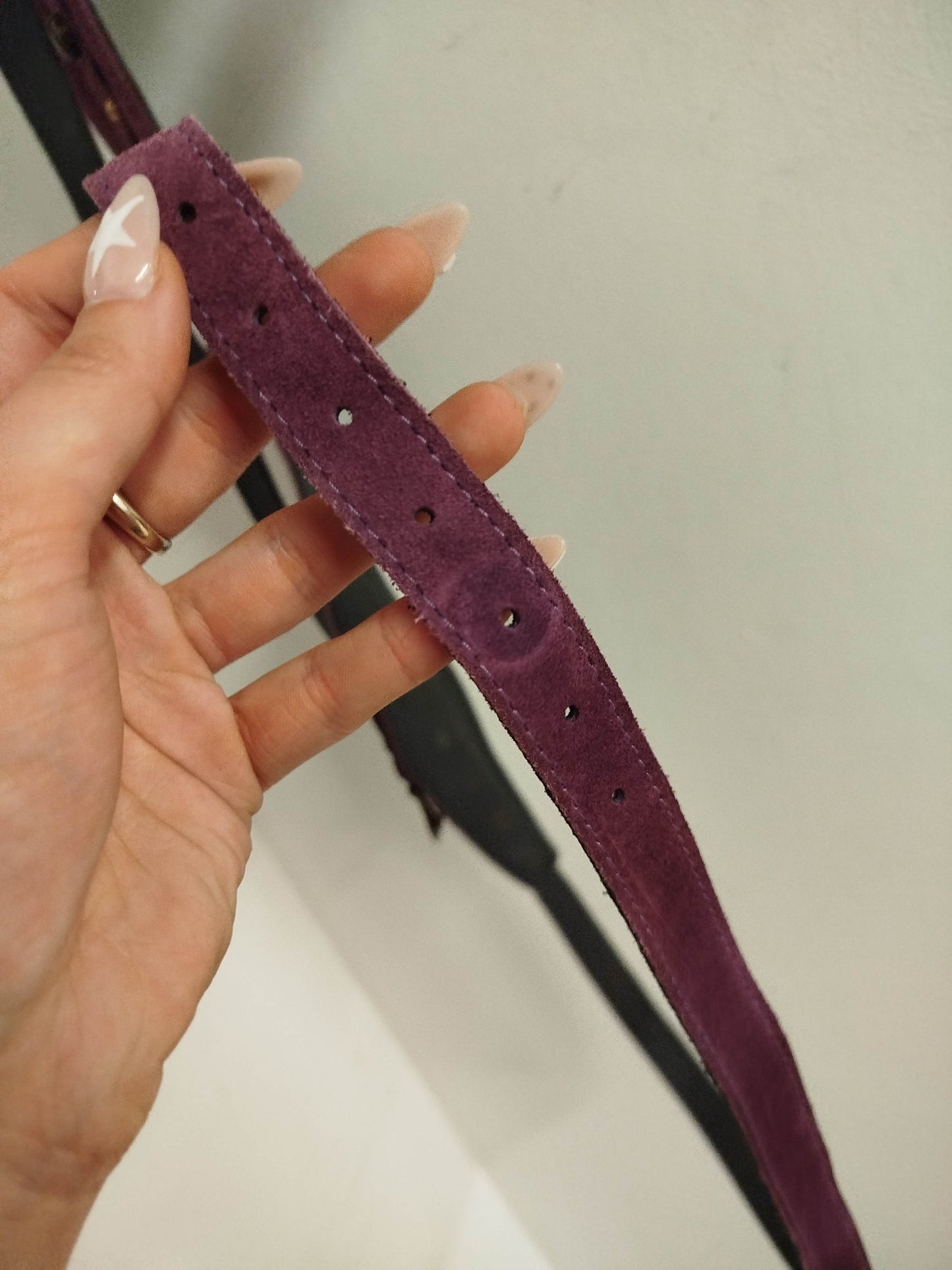 Cintura vintage in pelle