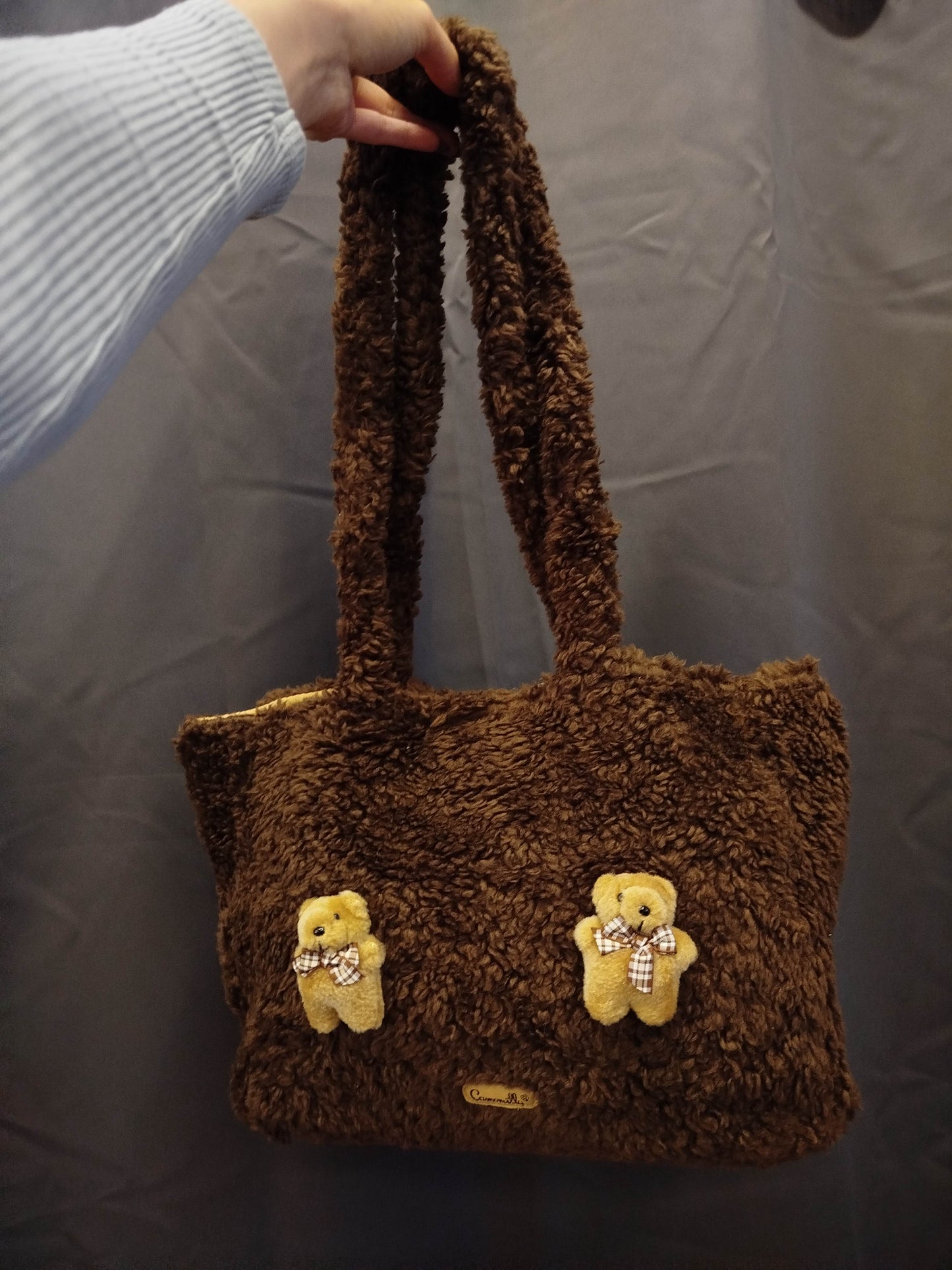 Borsa peluche Camomilla nuova con cartellino