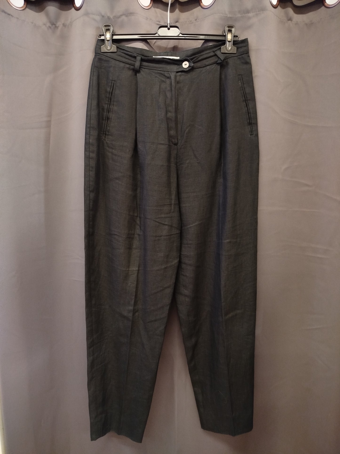 Max Mara trousers in pure linen (xl)