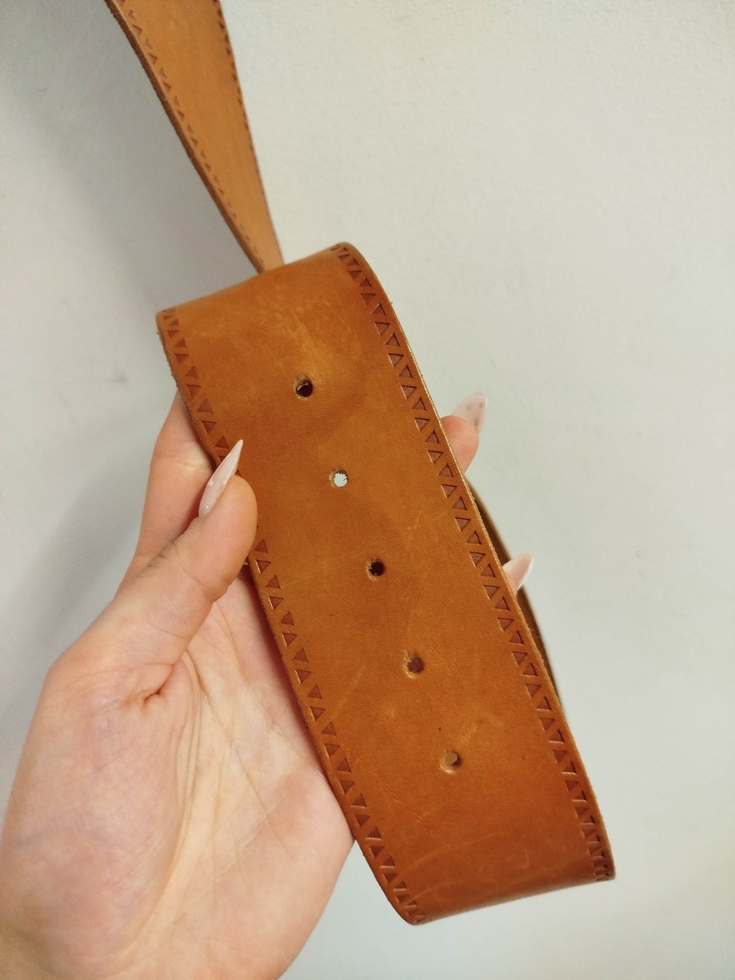 Cintura vintage in pelle (95cm)