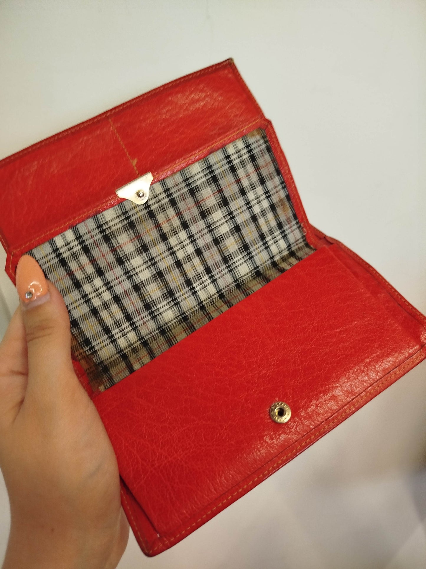 Red vintage wallet