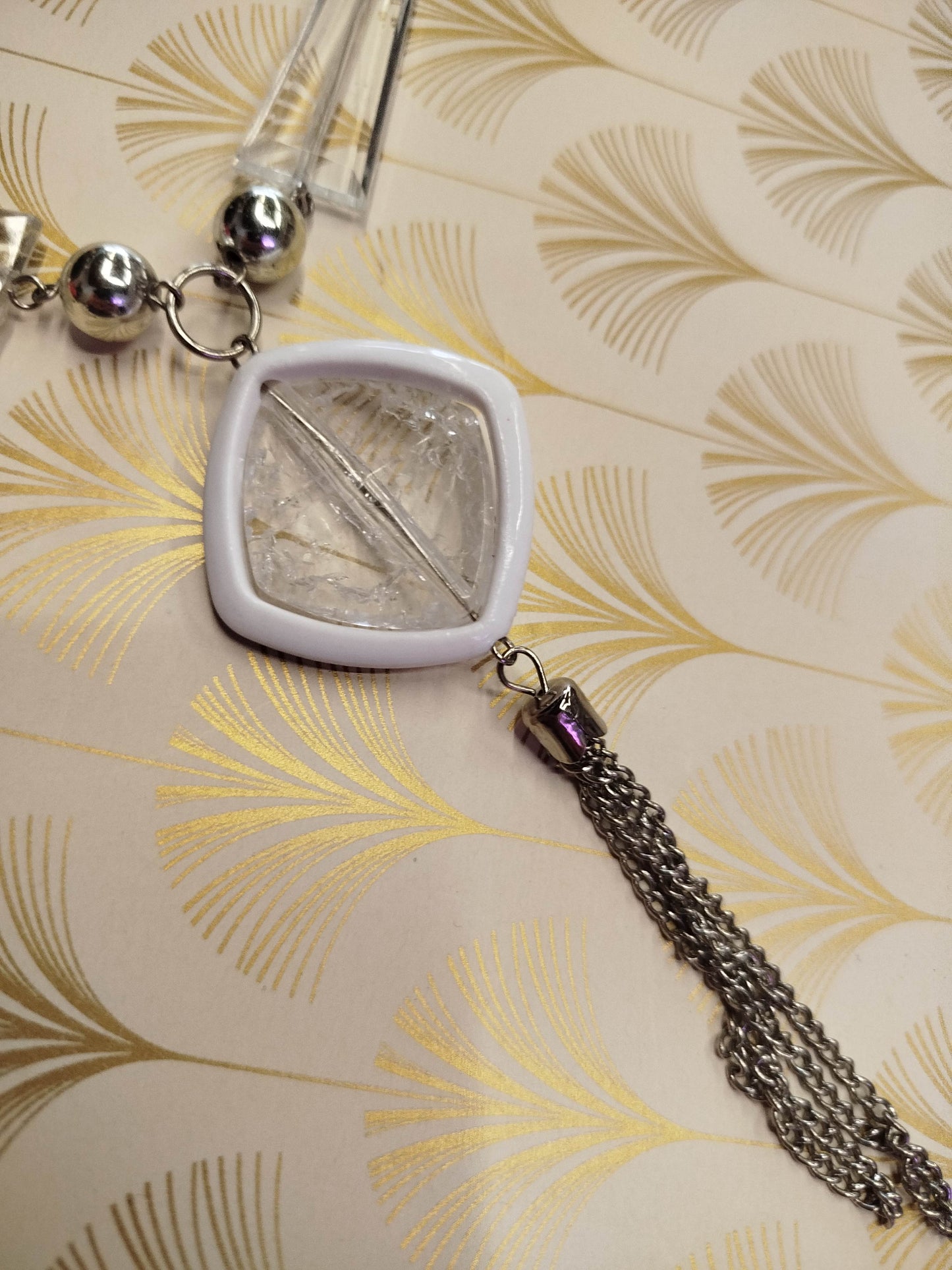 Collana lunga argento