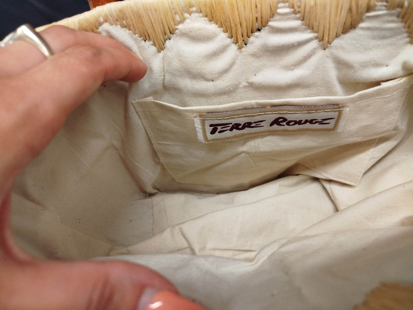 Terre Rouge straw bag