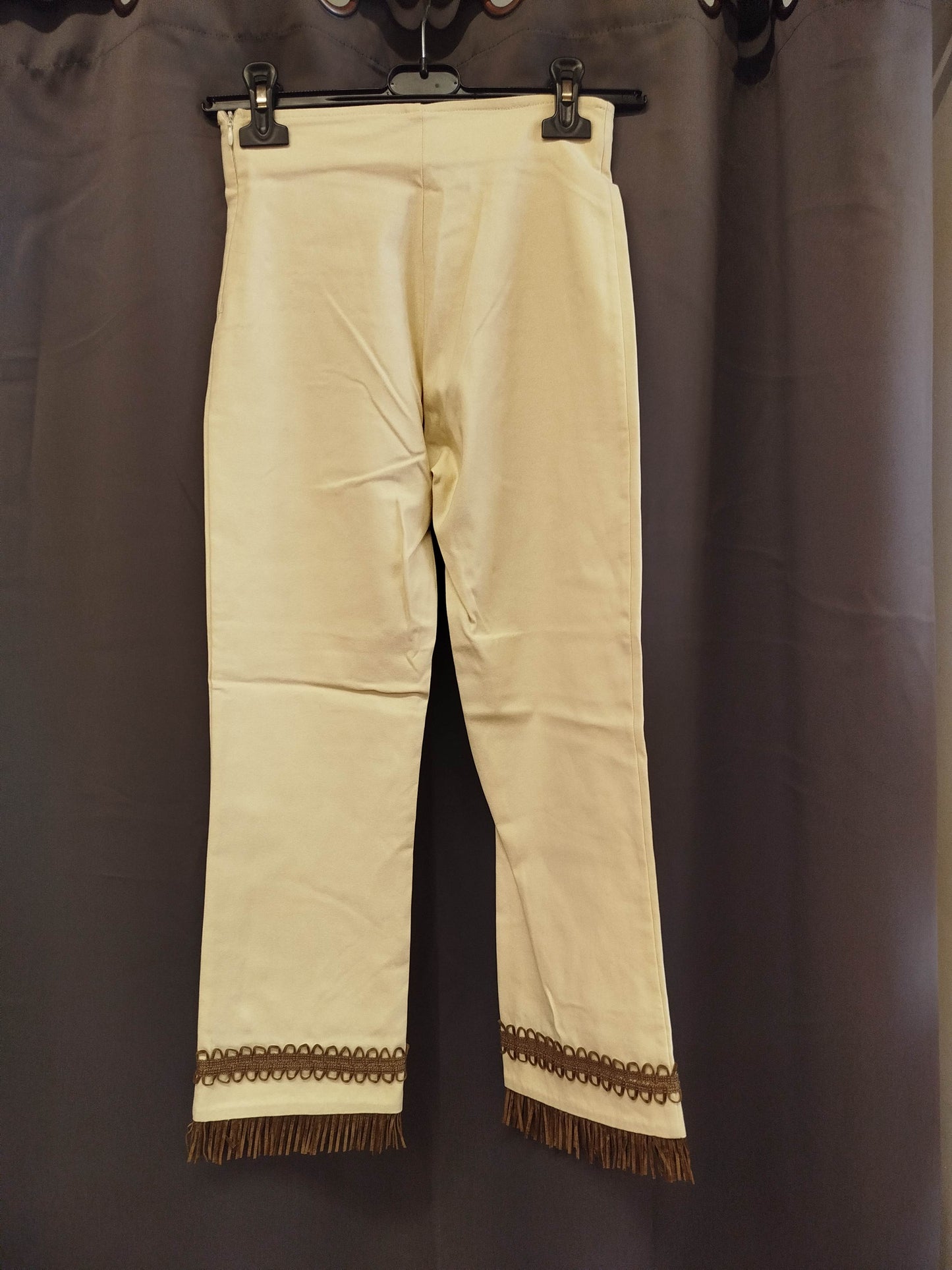 Pantalone sexy woman con frange in pelle (s)