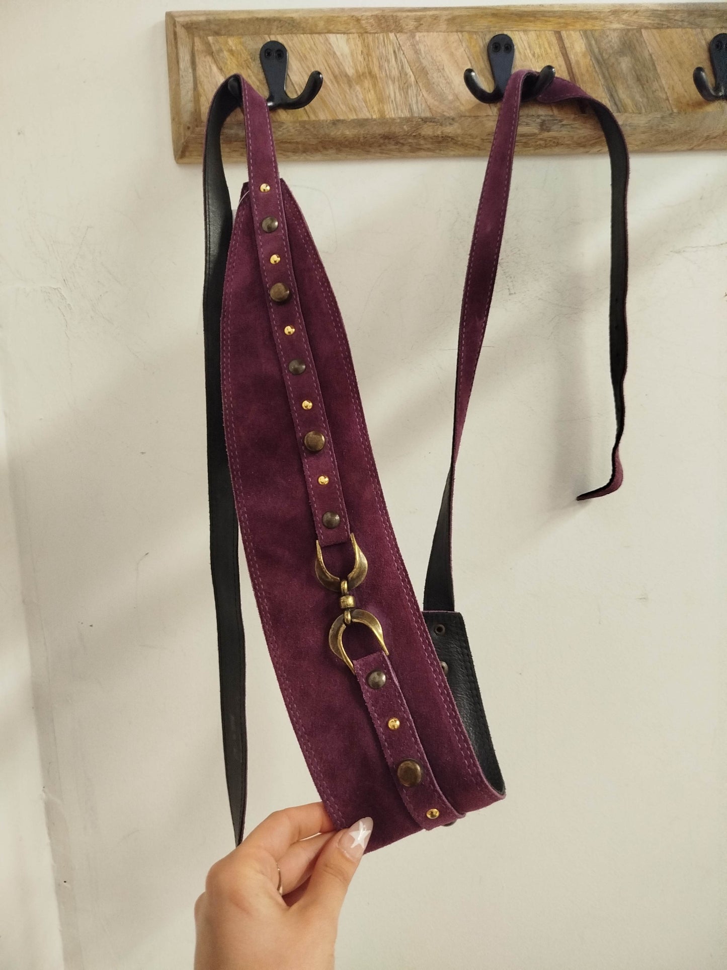 Cintura vintage in pelle