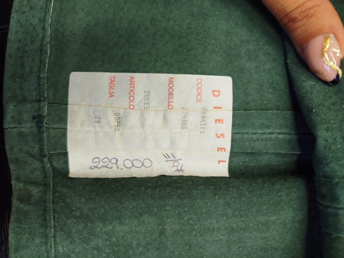 Gonna in pelle Diesel vintage (s)