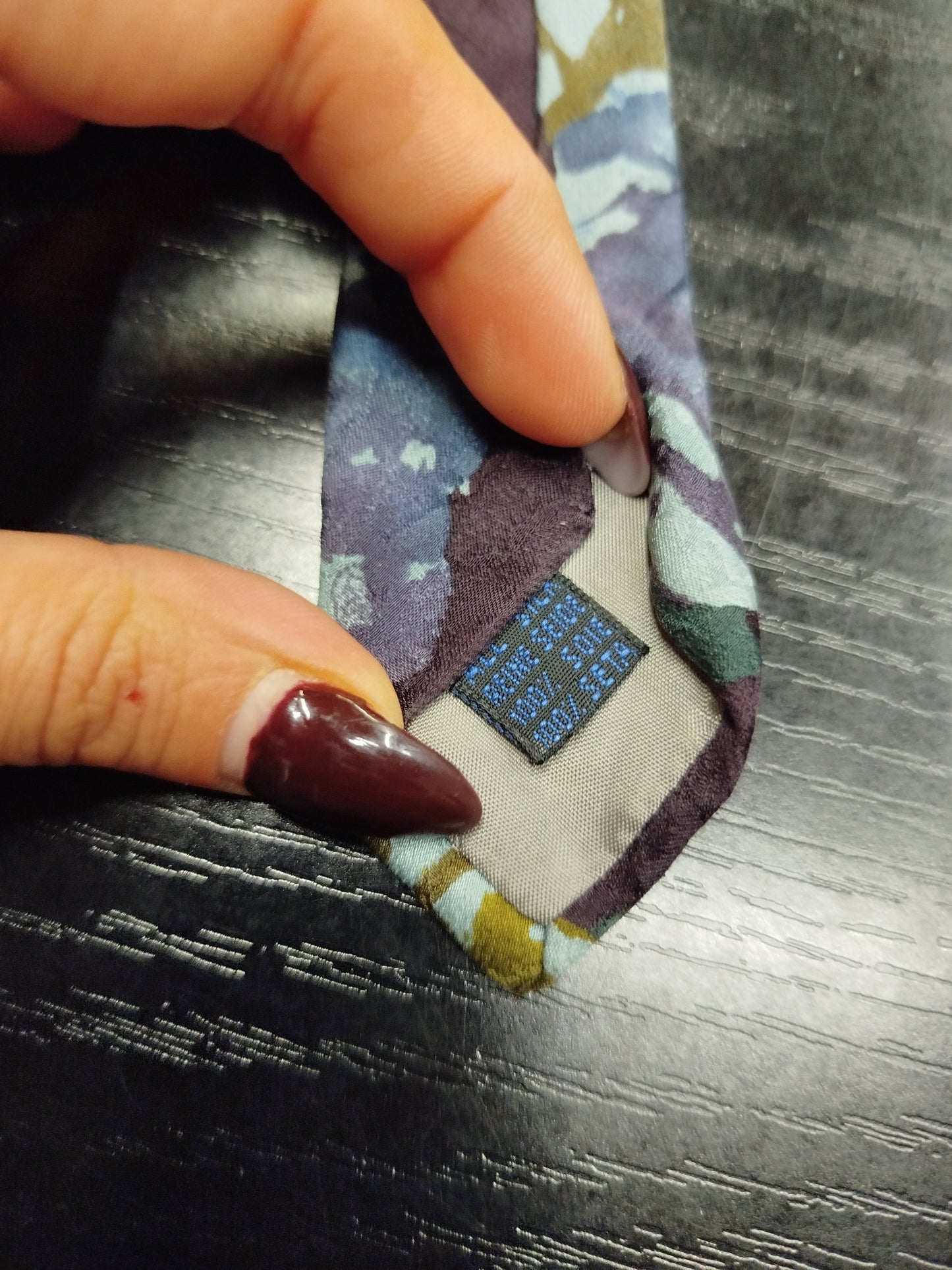 Cravatta vintage Luca Zago in seta