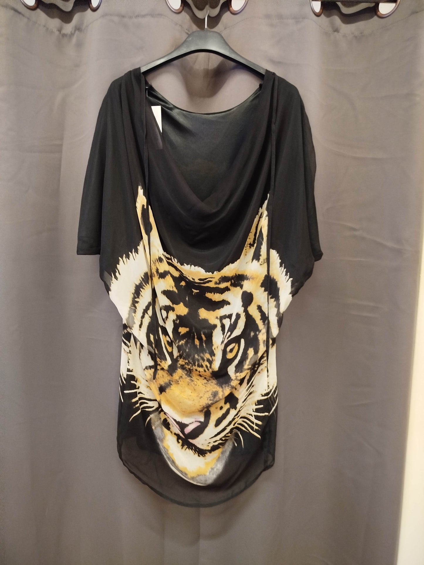 Blusa in seta traffic people (xs)