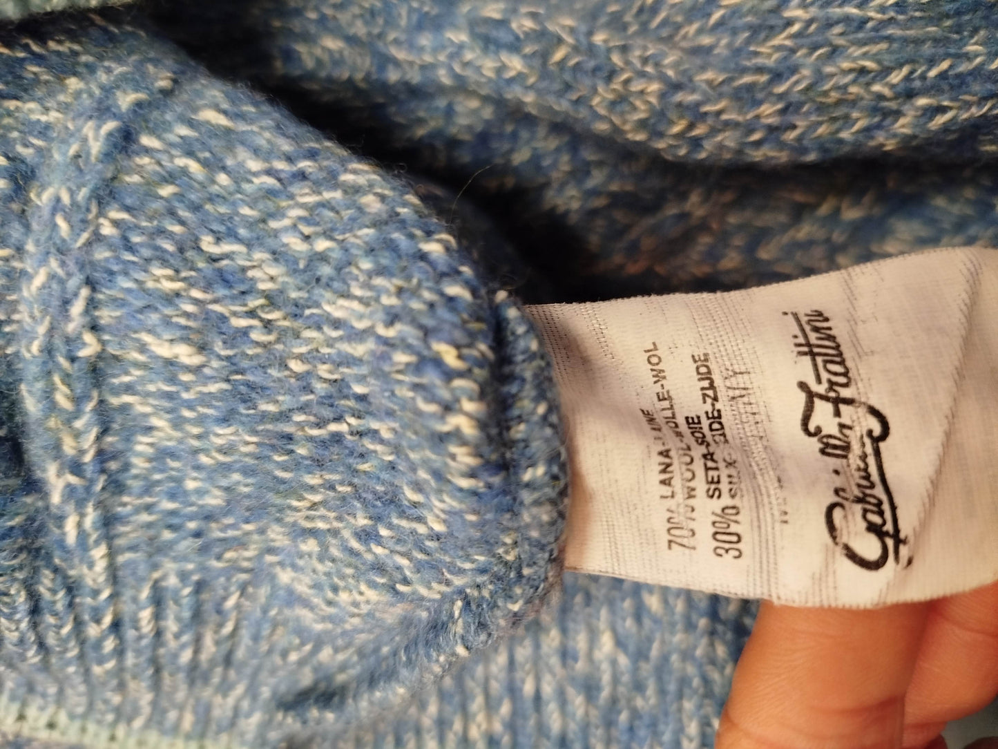 Maglione vintage Flavio Sabbatini in lana e seta ( L donna)