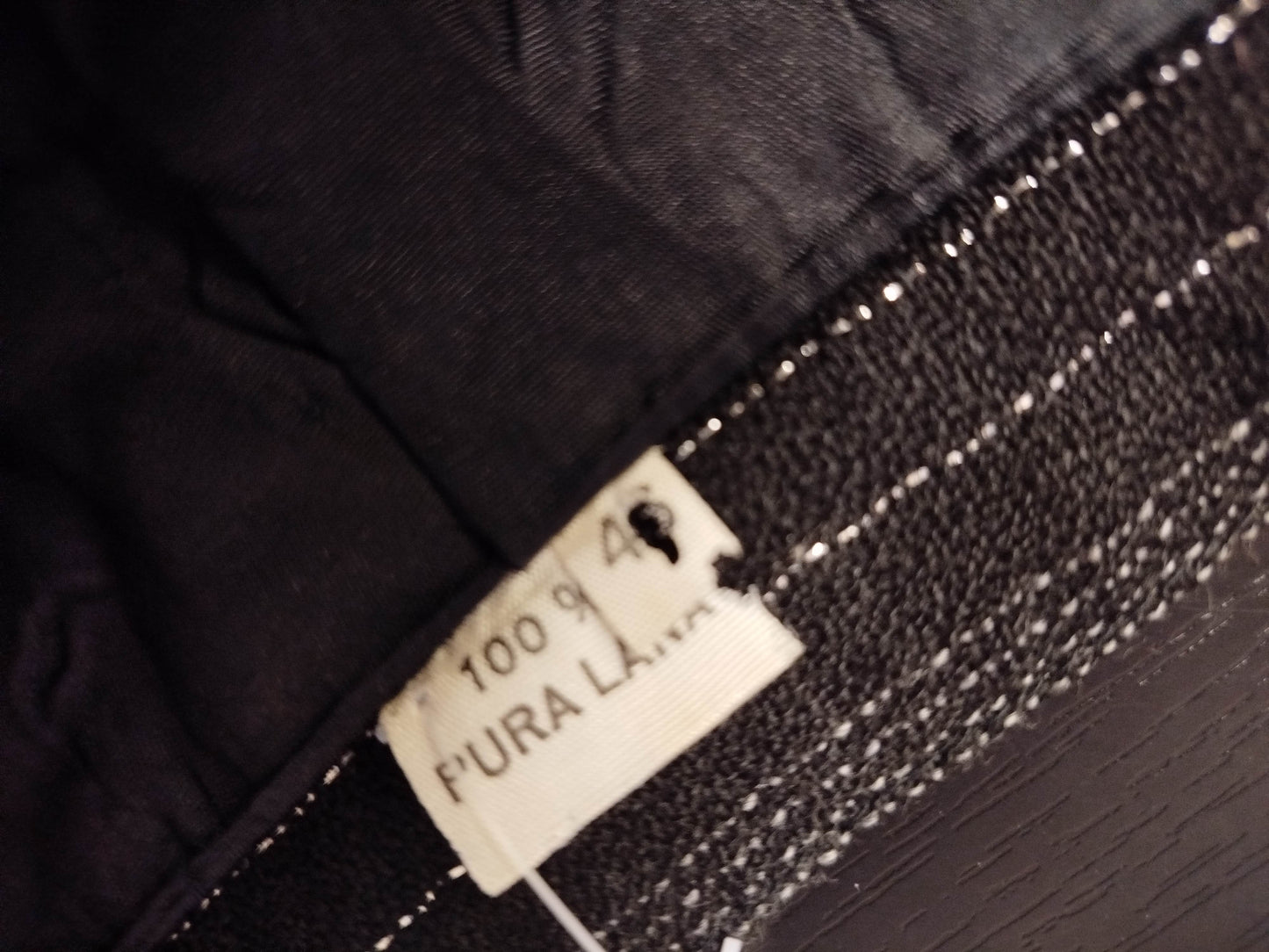 Gonna pantalone vintage in lana (M)