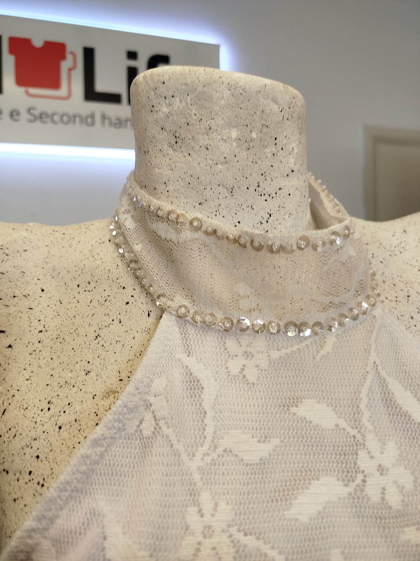 Abito in pizzo vintage (M)