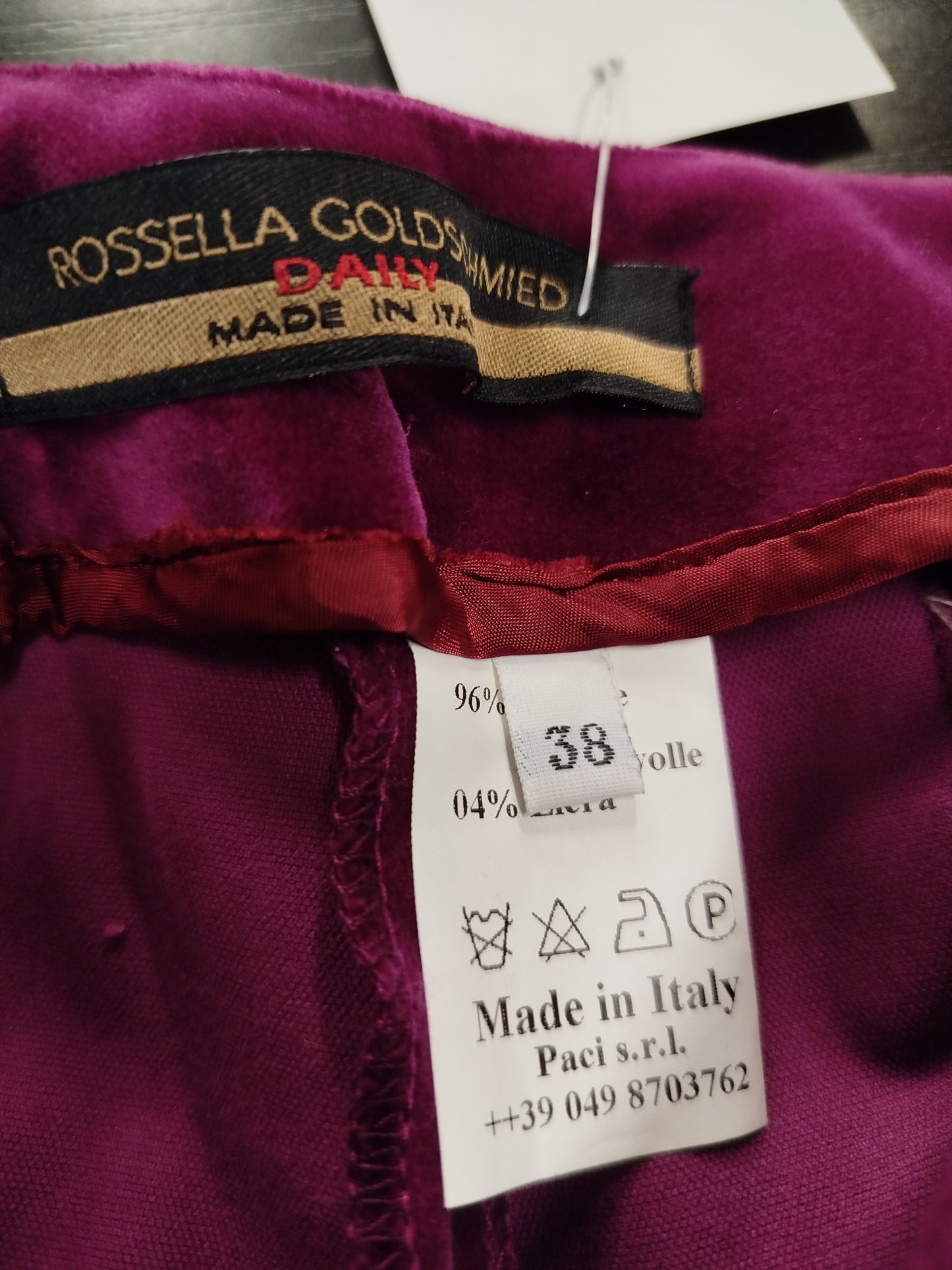 Rossella Goldschmied velvet trousers (xs)