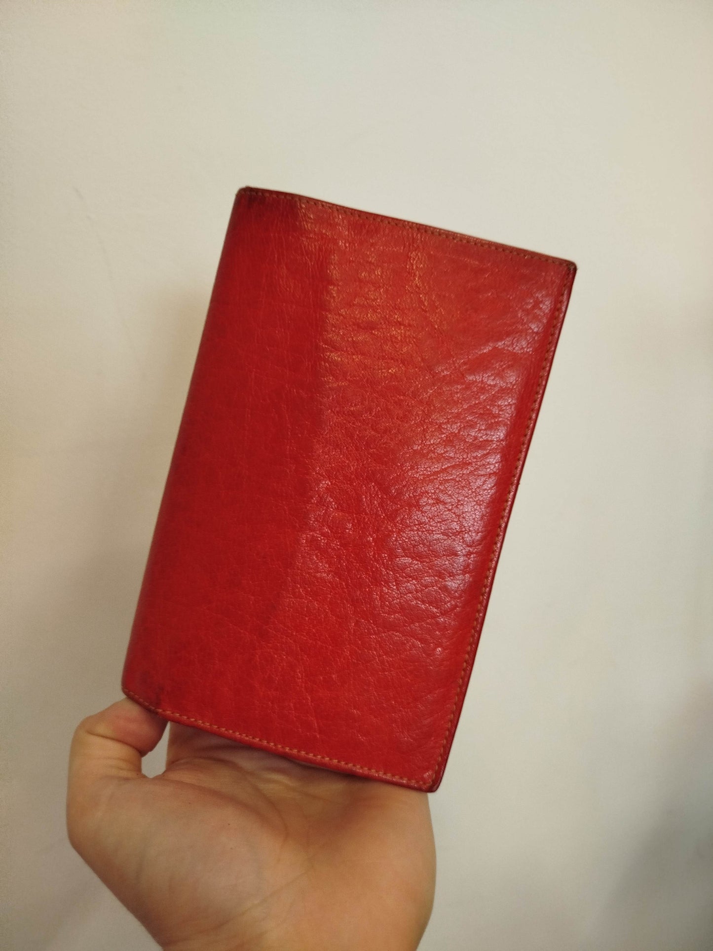 Red vintage wallet