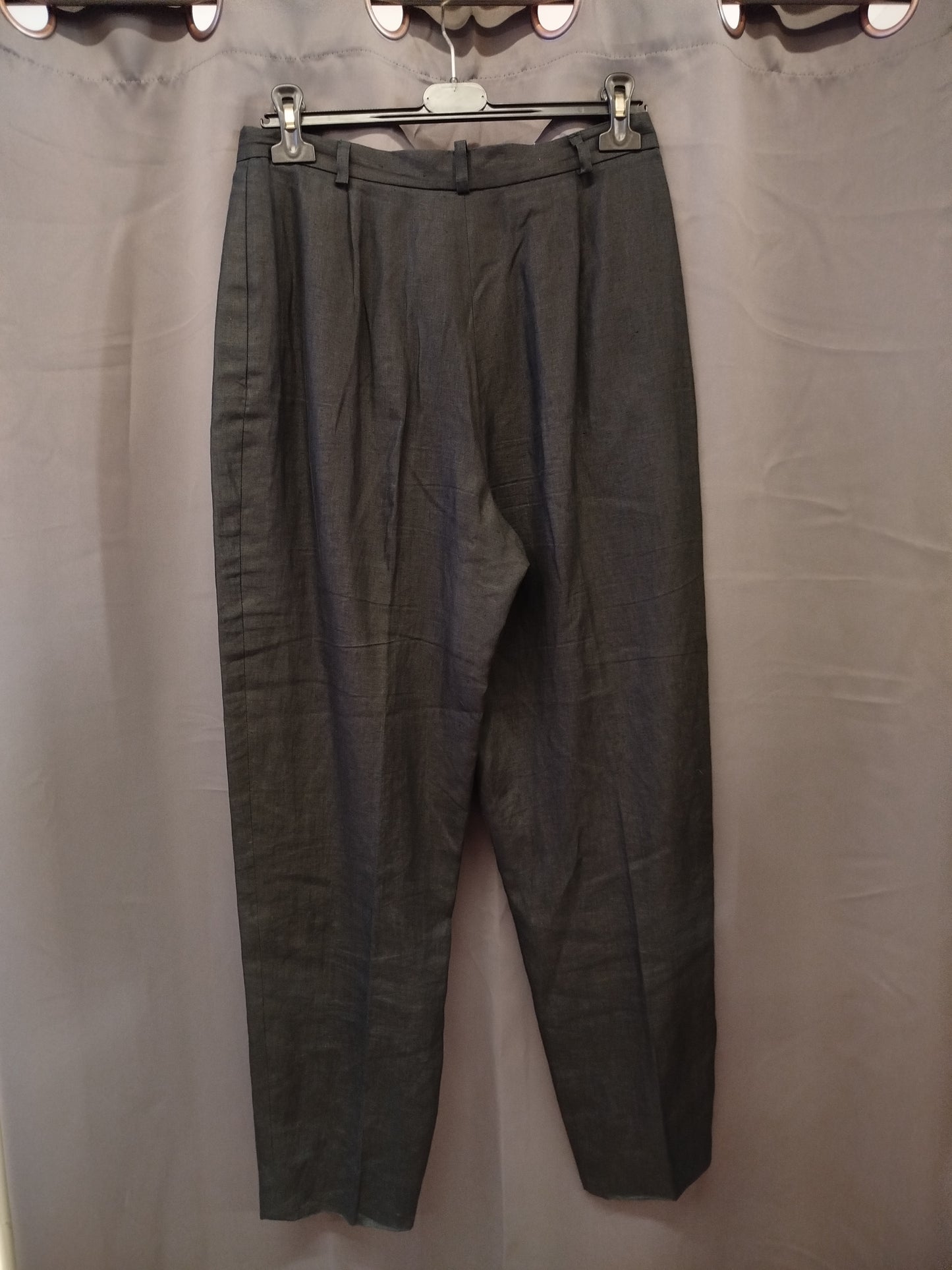 Max Mara trousers in pure linen (xl)