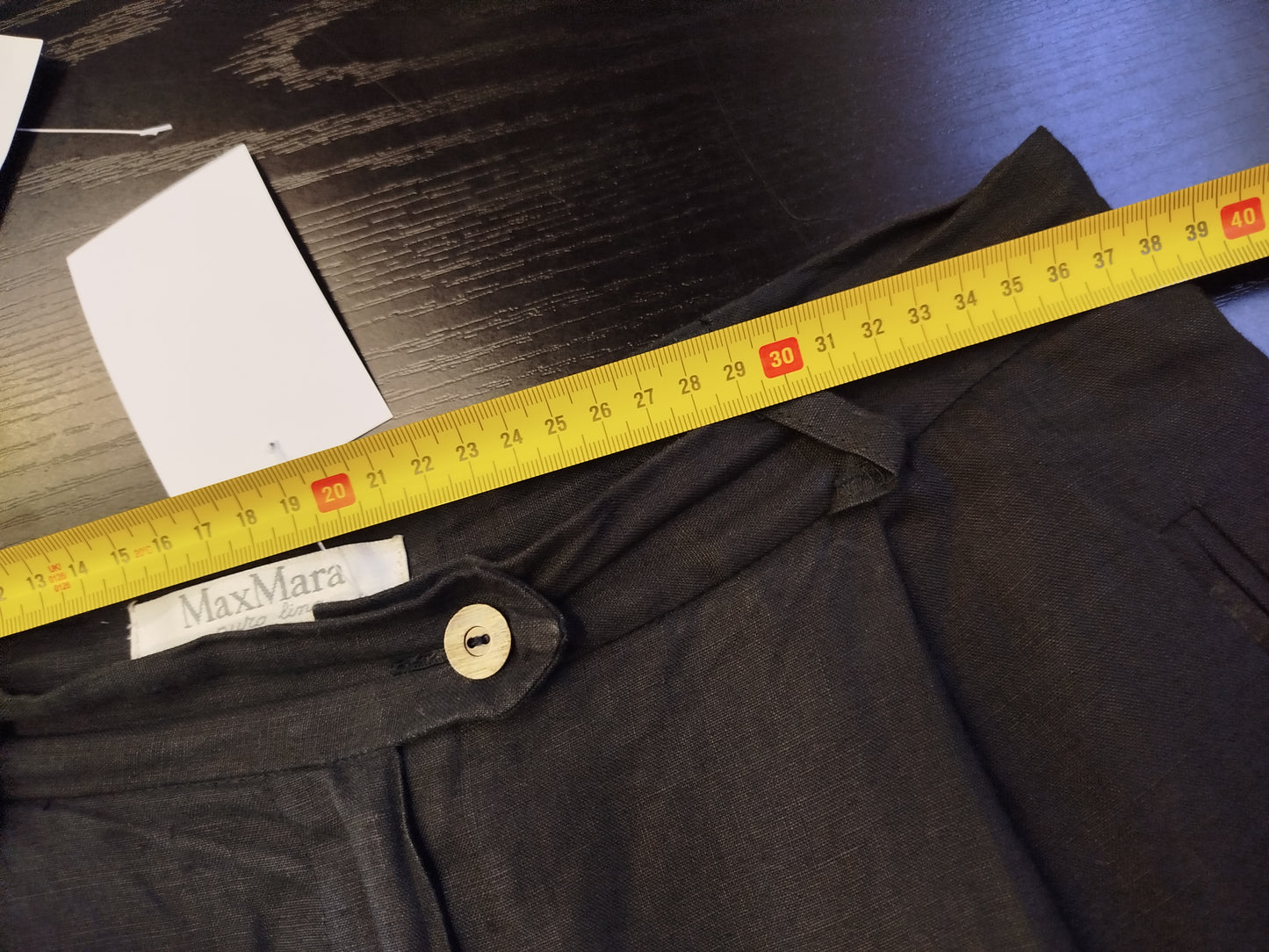 Max Mara trousers in pure linen (xl)