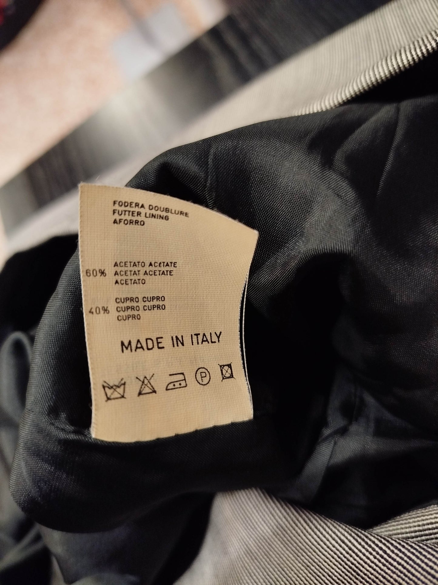 Blazer vintage Lady Rubino in lana vergine (L)