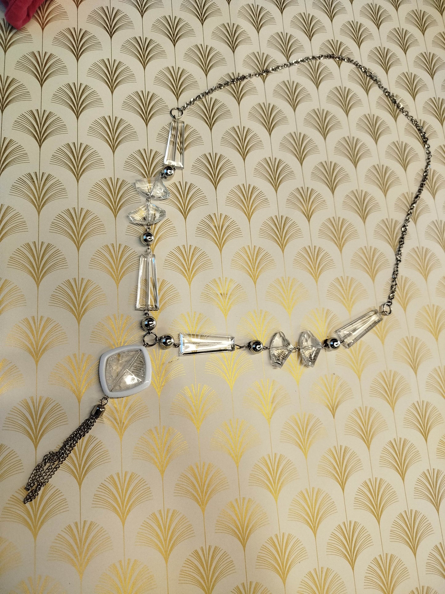 Collana lunga argento