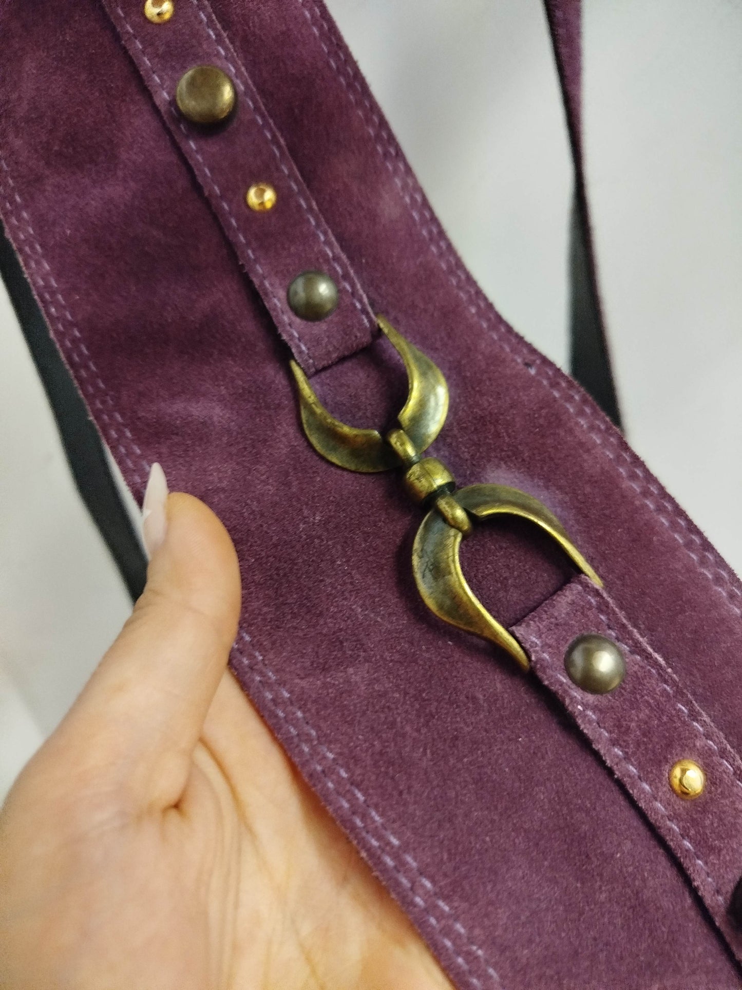 Cintura vintage in pelle