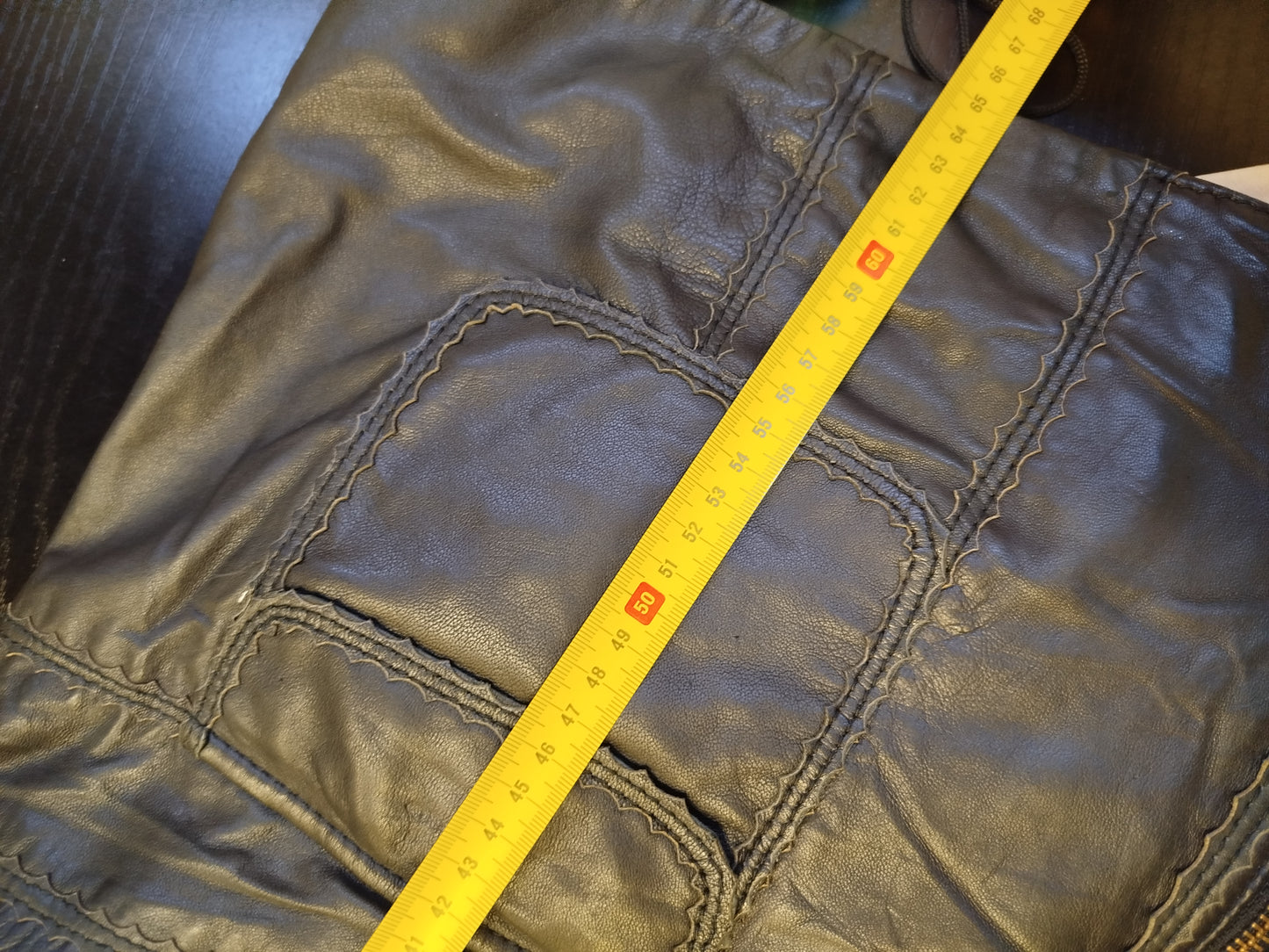 Blazer vintage Signora M. In vera pelle (4xl)