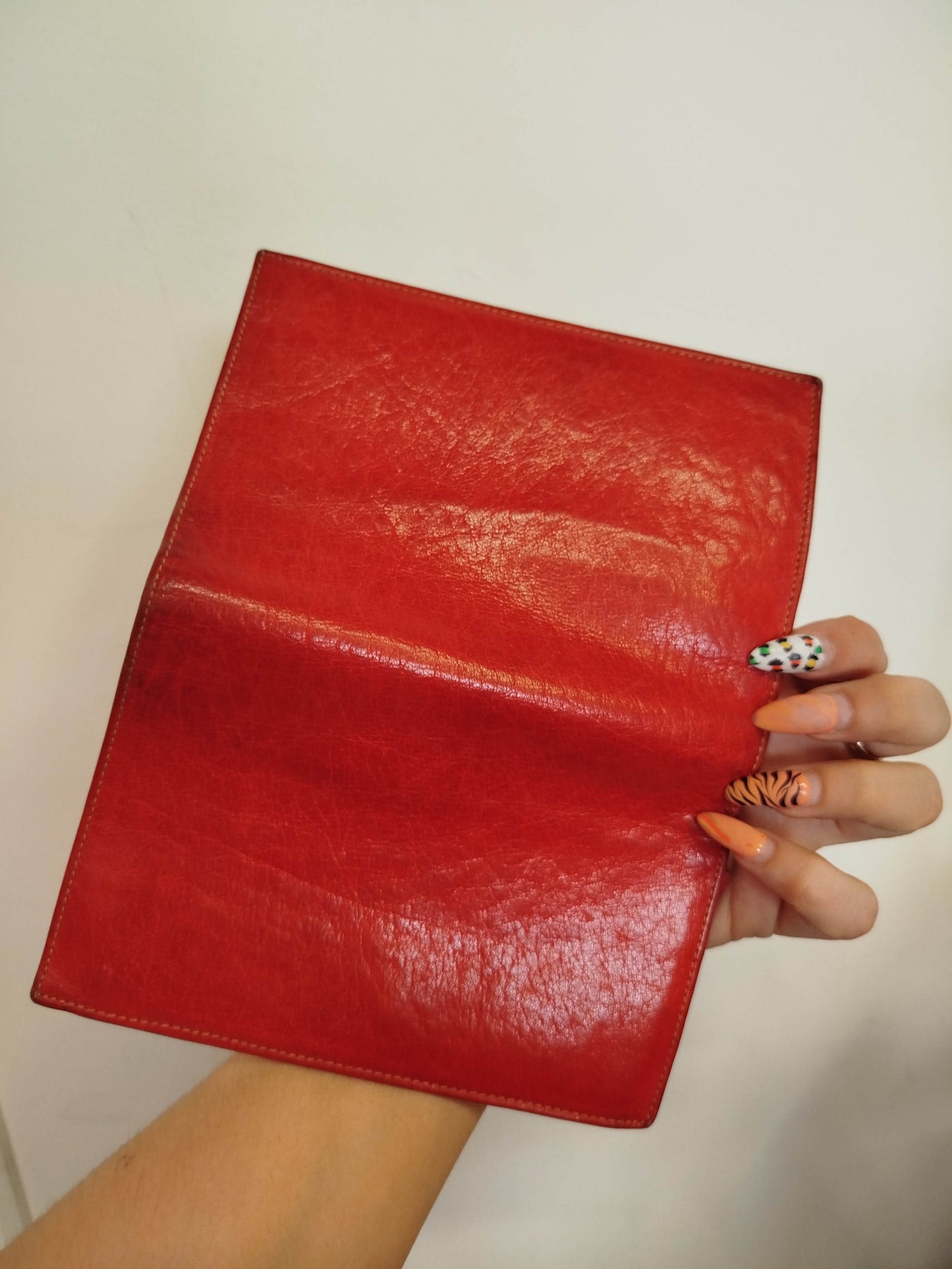 Red vintage wallet