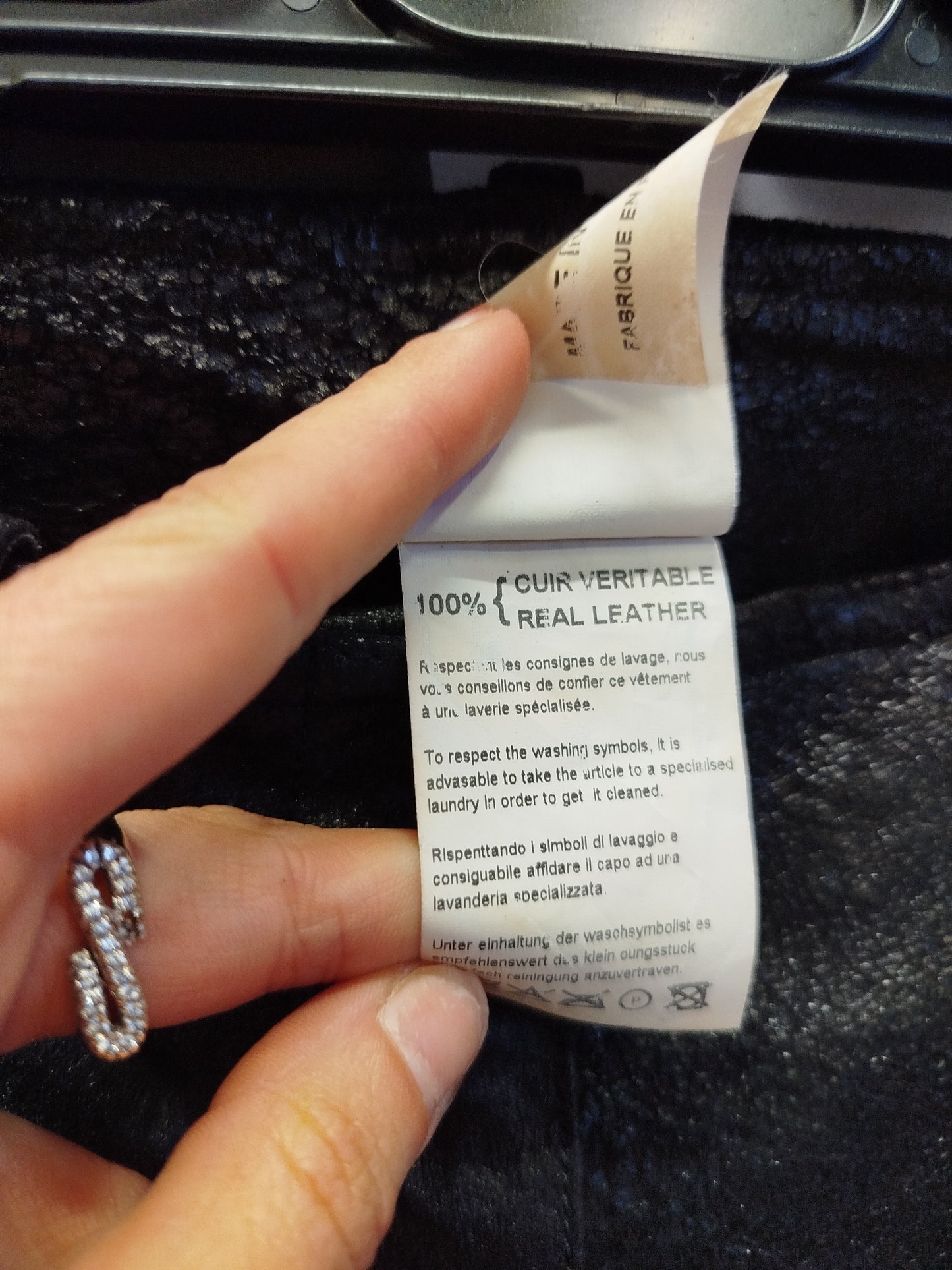 Plein Sud leather trousers (S)