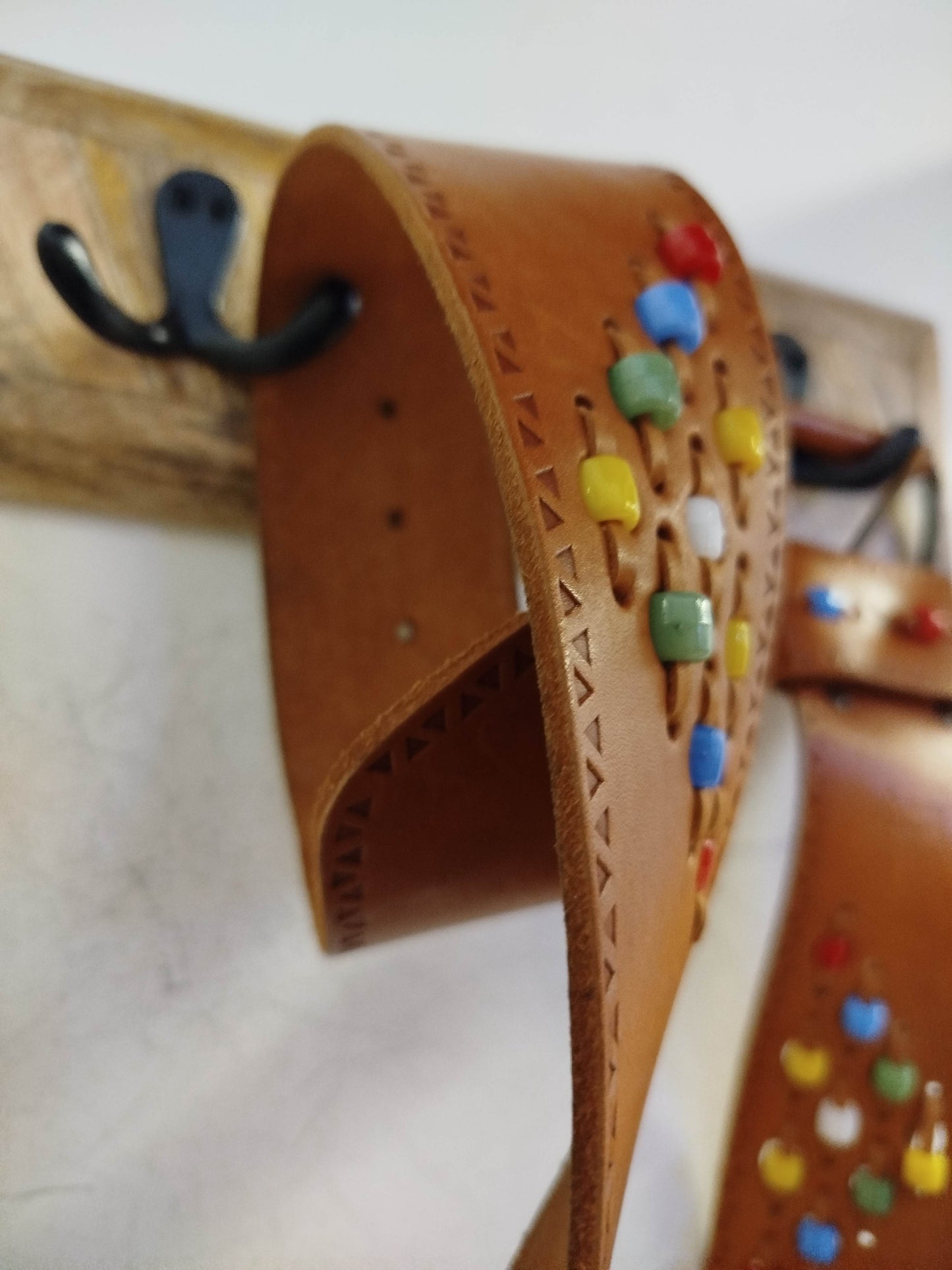 Cintura vintage in pelle (95cm)