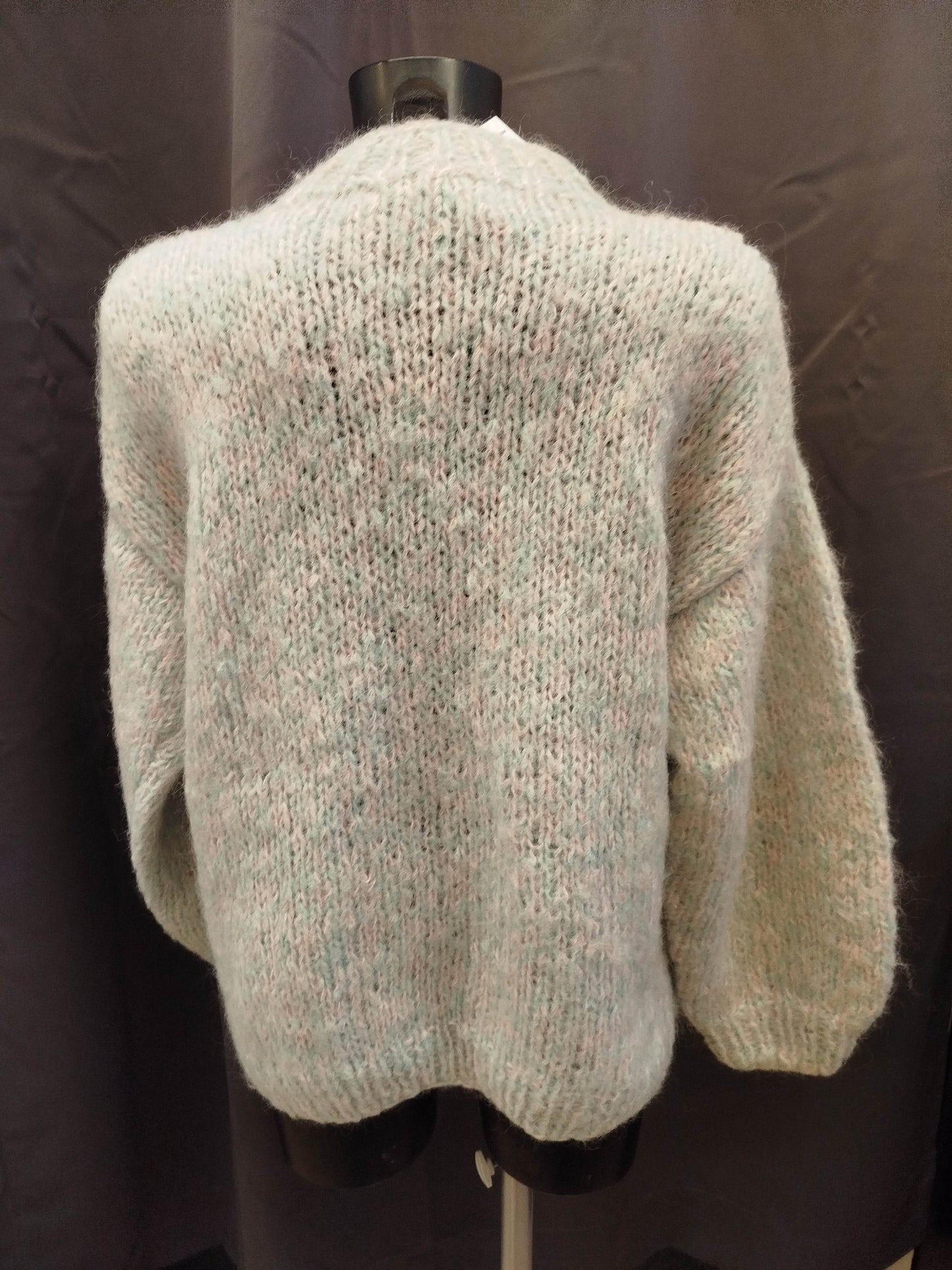 Cardigan crochet pastello artigianale ( L donna )