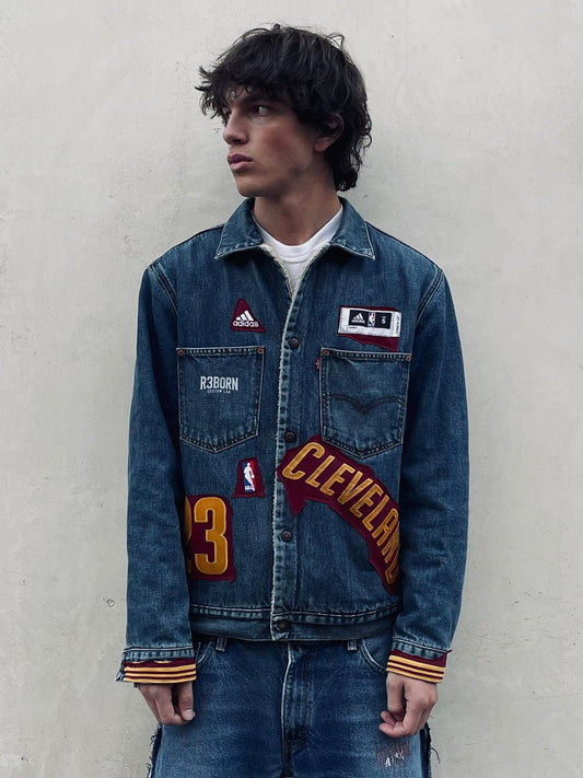 Giacca Vintage Levi's x Adidas NBA LeBron James Custom - R3BORN