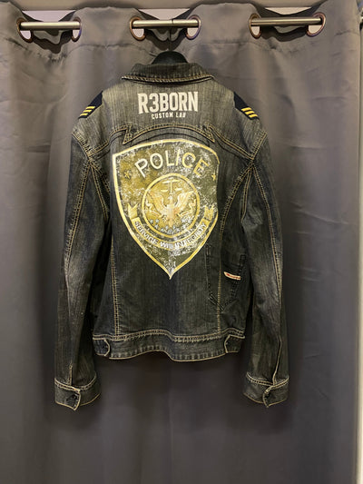 Giacca in denim Y2K Custom (XL) | R3BORN thumbnail