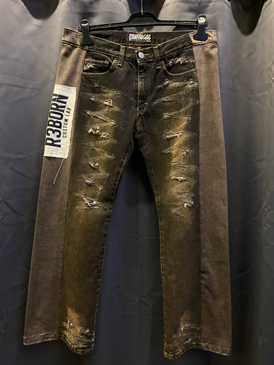 Jeans flare Y2K Sexy Woman Custom - donna L | R3BORN thumbnail