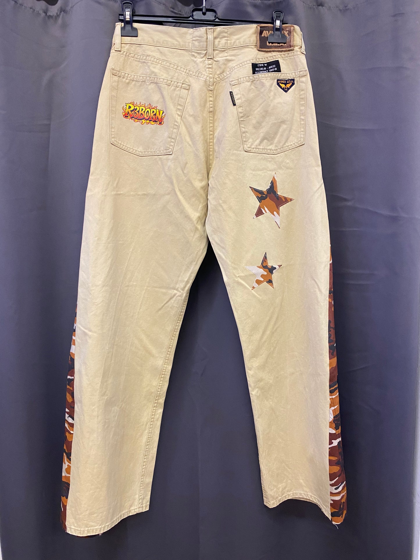 Pantaloni vintage Avirex unisex Custom by R3BORN (46)