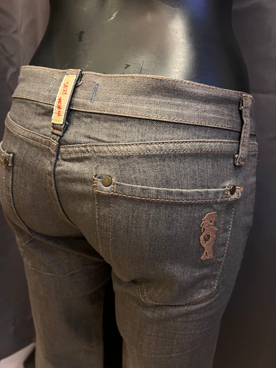 Jeans Y2K Sexy Woman vita bassa nuovo (Xs donna) thumbnail