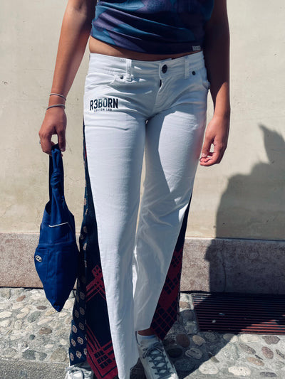 Jeans Bianchi Magazzino del sale Custom - M donna | R3BORN thumbnail