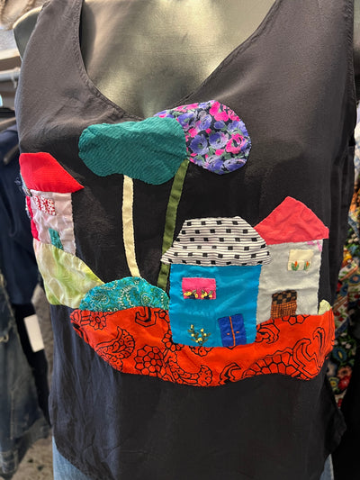 Canotta vintage in pura seta | L donna thumbnail