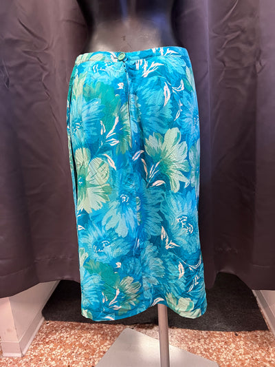 Gonna  anni 80 sartoriale midi floreale (M donna) thumbnail